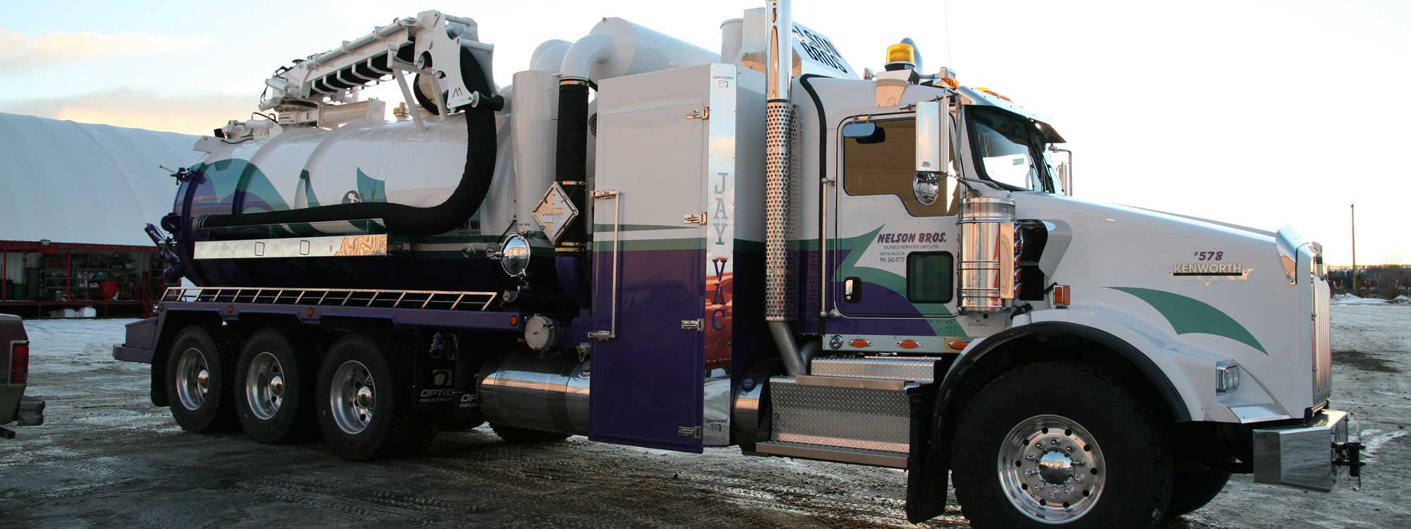 Combo Vacuum Trucks Nelson Bros Oilfield Services Ltd. Oilfield